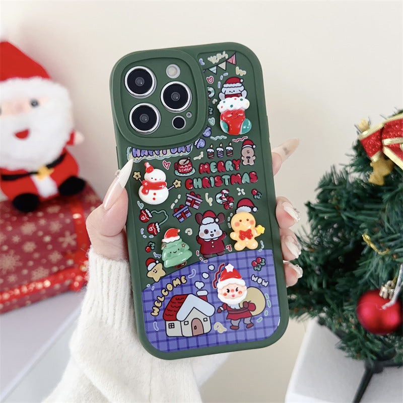 Stereoscopic Christmas DIY iPhone Case