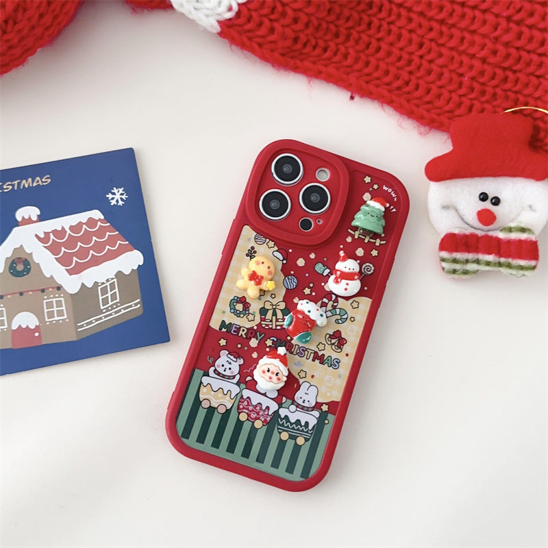 Stereoscopic Christmas DIY iPhone Case