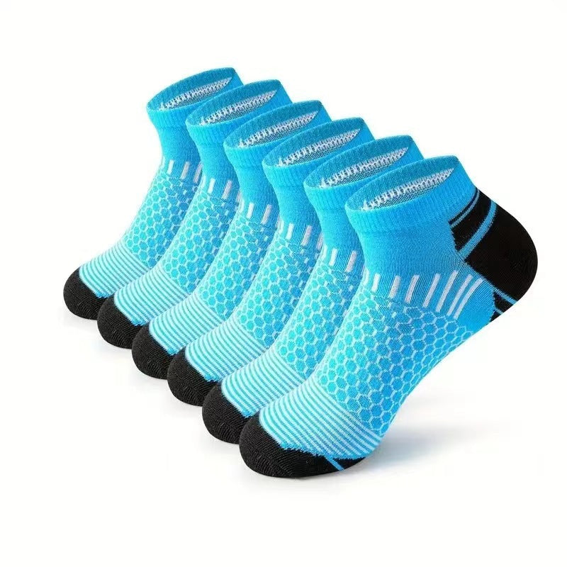 Sports socks running basketball outdoor socks men's spring and summer breathable sweat-absorbing socks boat socks