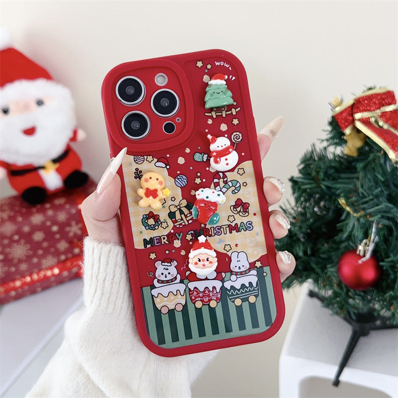 Stereoscopic Christmas DIY iPhone Case