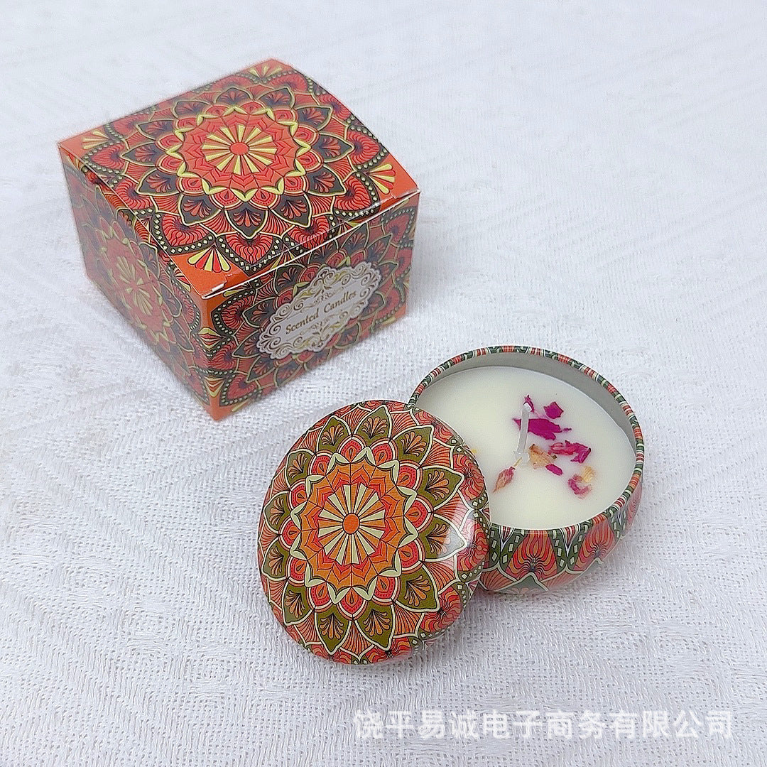 Soybean wax dried flower scented candle wedding souvenir birthday gift flower fragrance scented candle wholesale