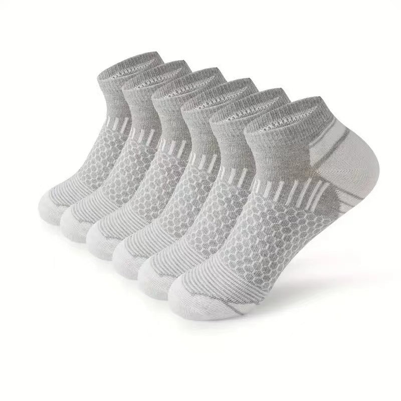 Sports socks running basketball outdoor socks men's spring and summer breathable sweat-absorbing socks boat socks