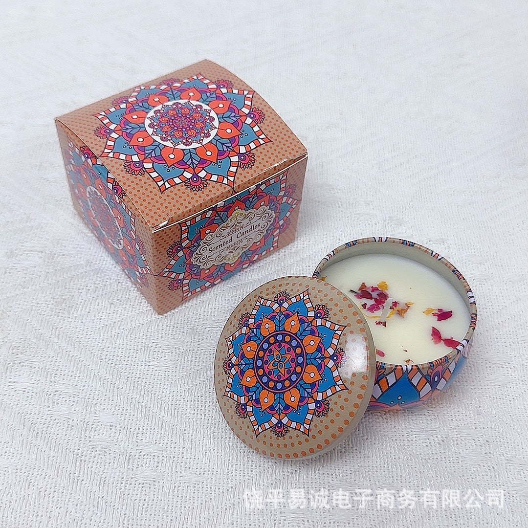 Soybean wax dried flower scented candle wedding souvenir birthday gift flower fragrance scented candle wholesale