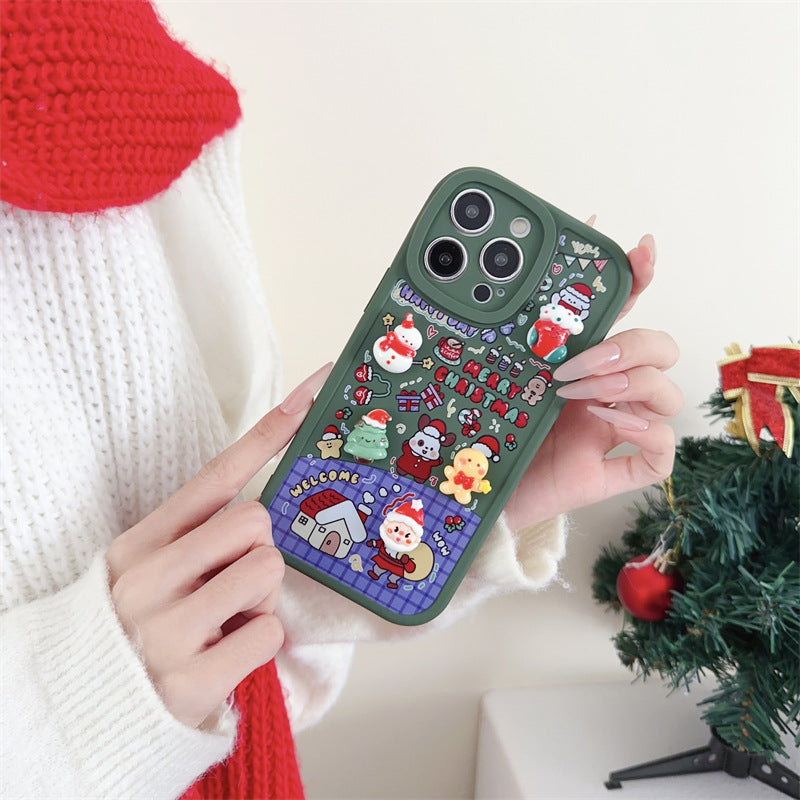 Stereoscopic Christmas DIY iPhone Case