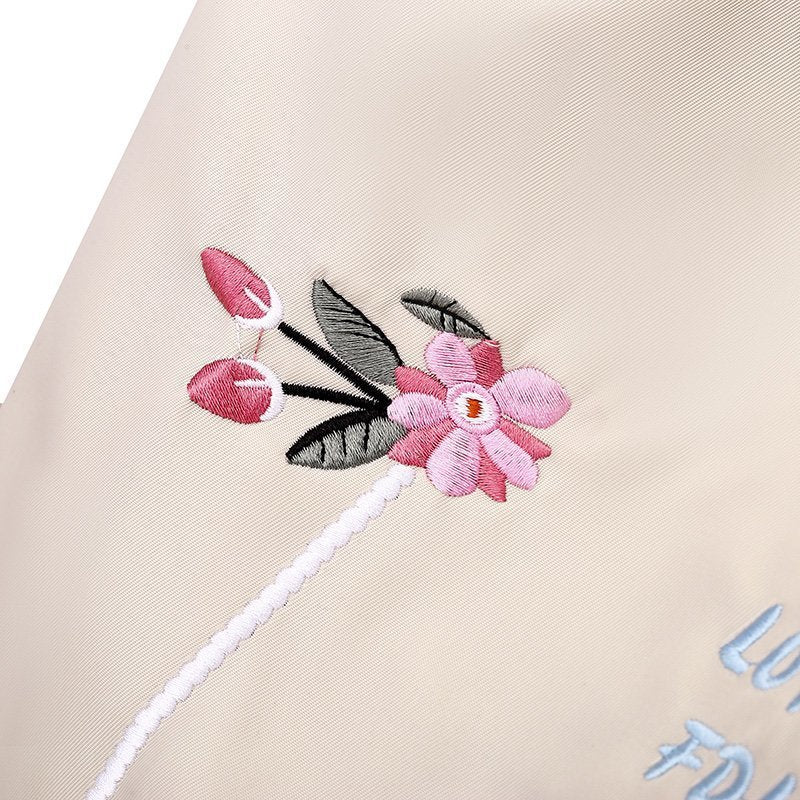 2024 new backpack flower embroidery literary national style women's Oxford backpack large capacity simple fashion women's bag