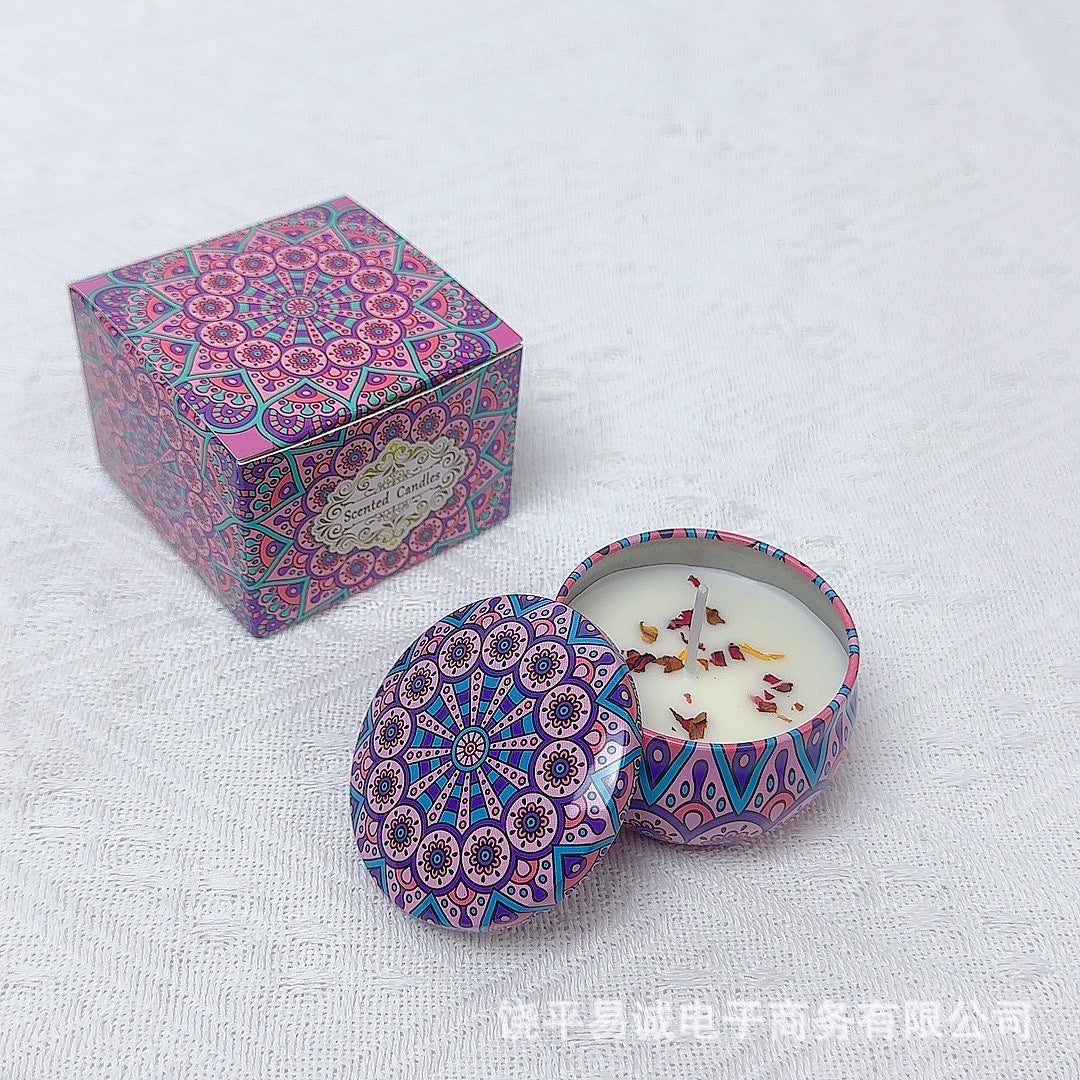 Soybean wax dried flower scented candle wedding souvenir birthday gift flower fragrance scented candle wholesale