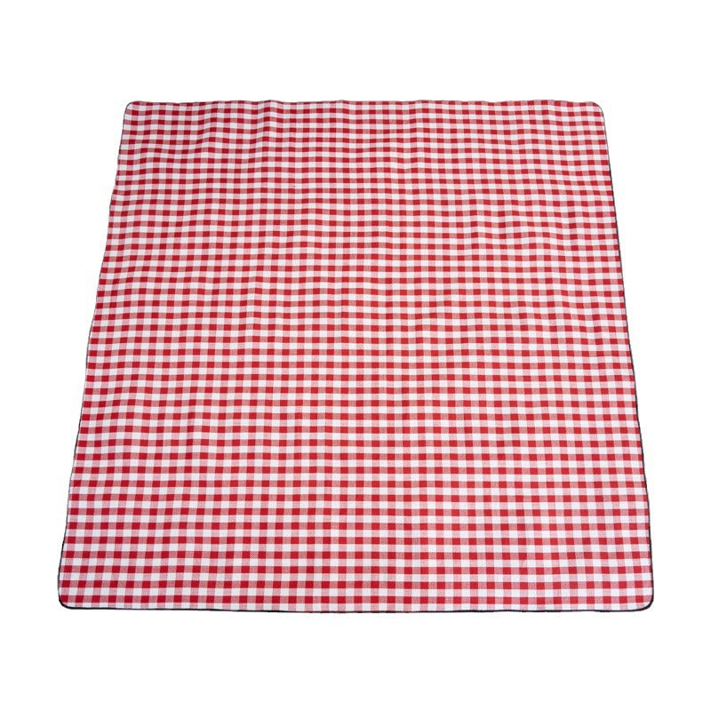 New plaid picnic mat portable folding enlarged thickened soft moisture-proof mat outdoor camping beach mat