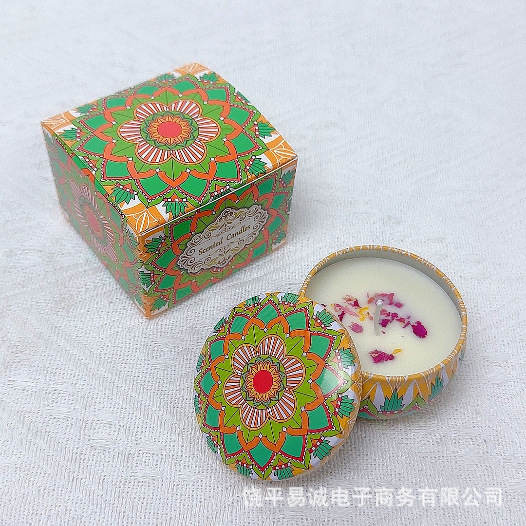 Soybean wax dried flower scented candle wedding souvenir birthday gift flower fragrance scented candle wholesale