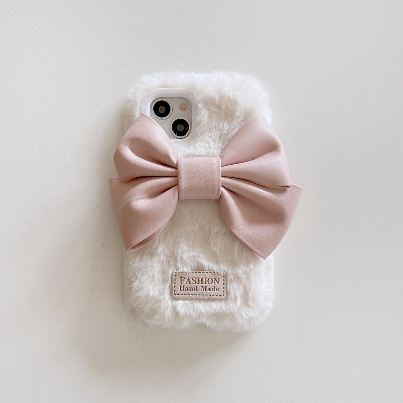 Autumn and winter plush new iPhone girl phone case