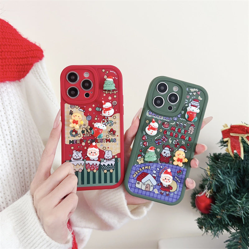 Stereoscopic Christmas DIY iPhone Case