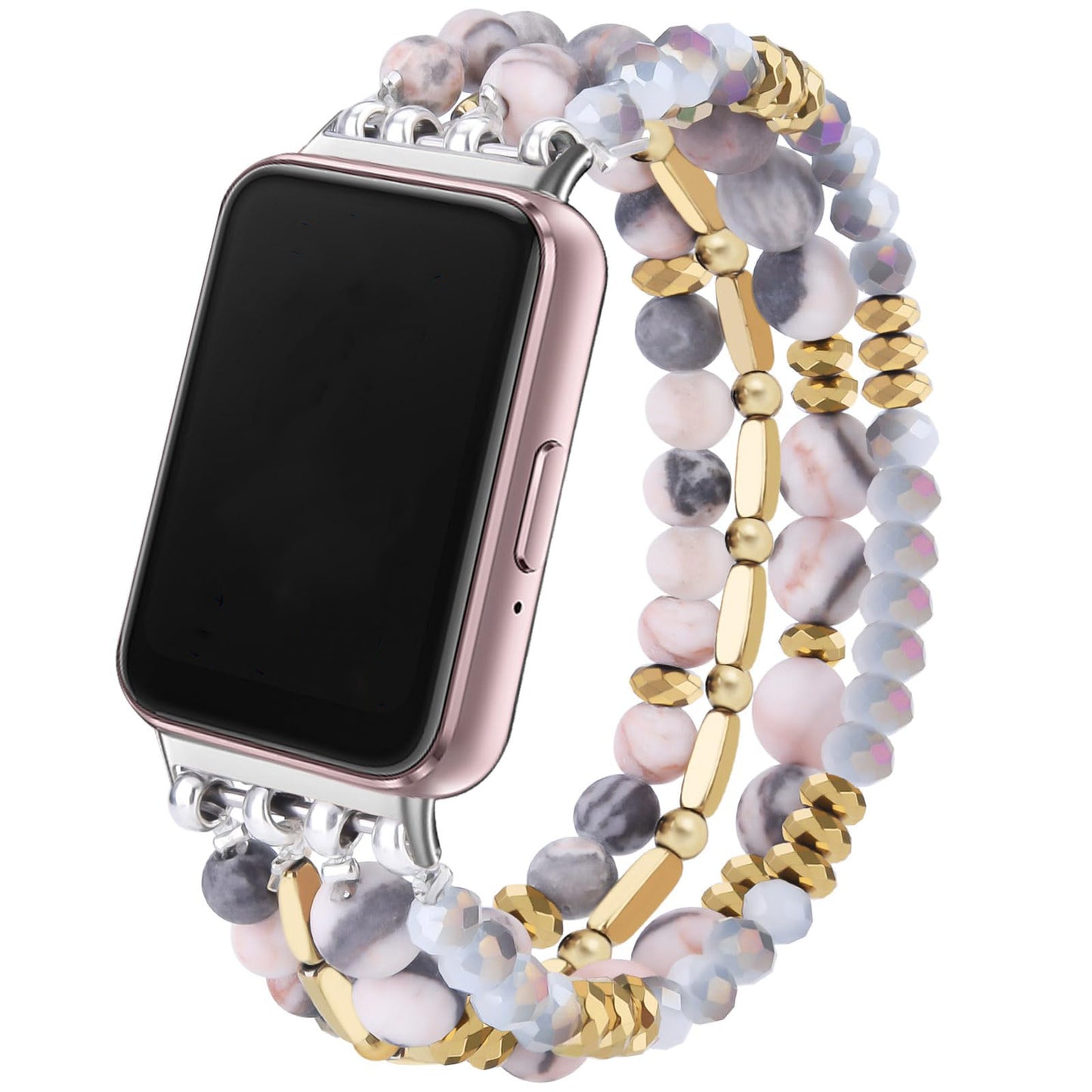 Women's Fashion Crystal Bracelet Compatible with Apple Watch Series 9/8/7/SE/6/5/4 – Handmade Jewelry Bangle