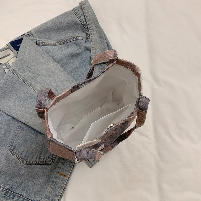 Women's bag new cloth bag trendy fashion denim tote bag versatile large capacity casual shoulder bag