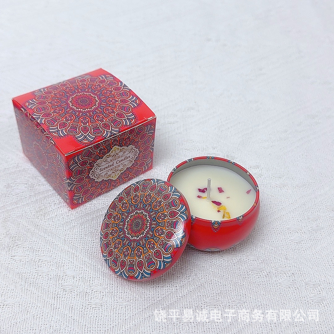 Soybean wax dried flower scented candle wedding souvenir birthday gift flower fragrance scented candle wholesale