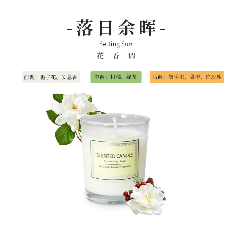 Scented candles, burn-resistant premium birthday gifts, candles, Valentine's Day aromatherapy atmosphere, fragrance souvenir gifts