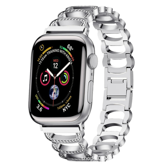 Applicable to Apple Watch band apple watch3/4/5/6/7/8 generation metal fashion simple niche strap