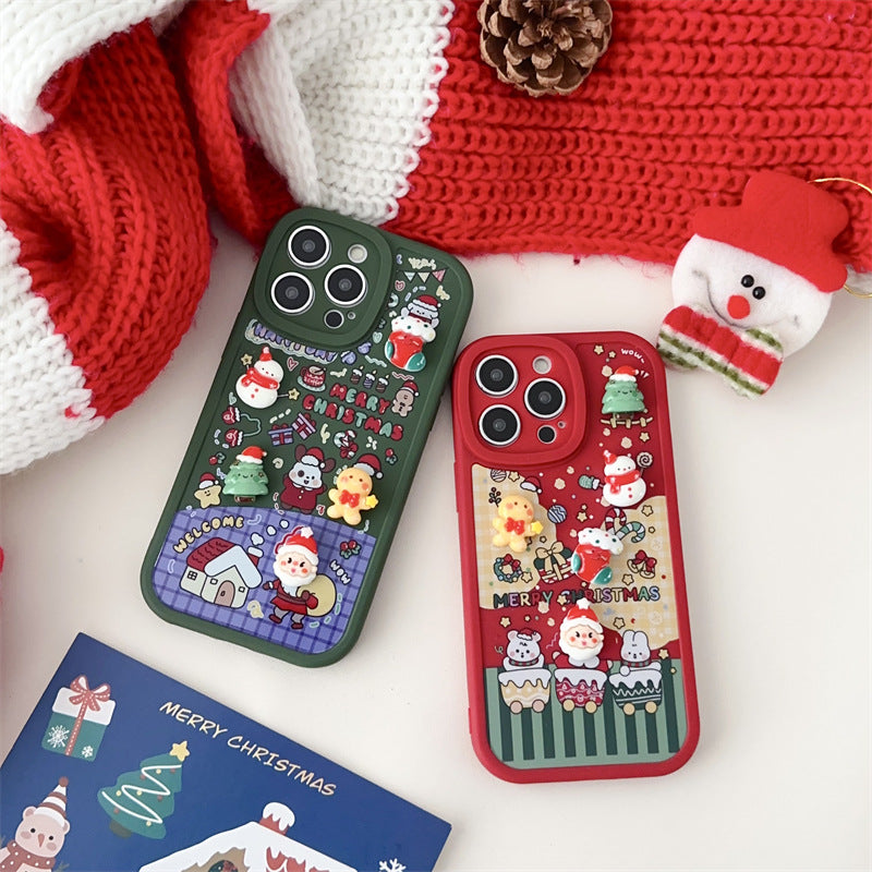 Stereoscopic Christmas DIY iPhone Case