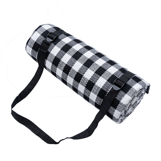 New plaid picnic mat portable folding enlarged thickened soft moisture-proof mat outdoor camping beach mat