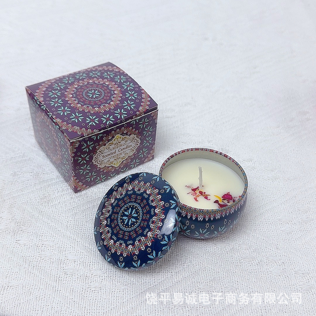 Soybean wax dried flower scented candle wedding souvenir birthday gift flower fragrance scented candle wholesale