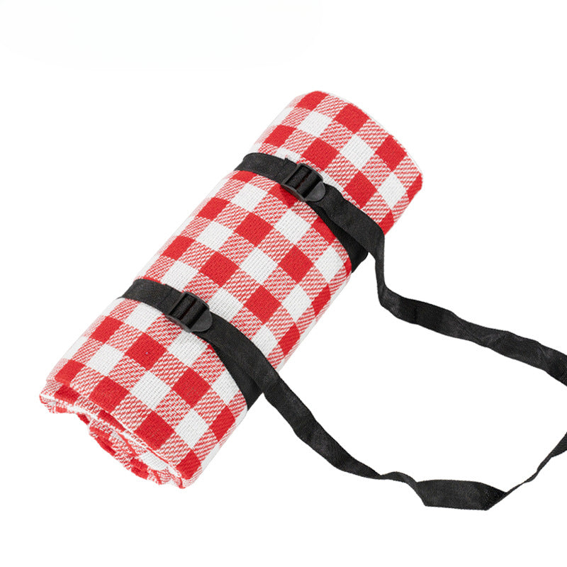 New plaid picnic mat portable folding enlarged thickened soft moisture-proof mat outdoor camping beach mat