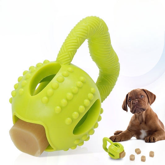 Wholesale dog toys, square pull global tpr grind teeth cleaning cheese ball interactive educational pet toys