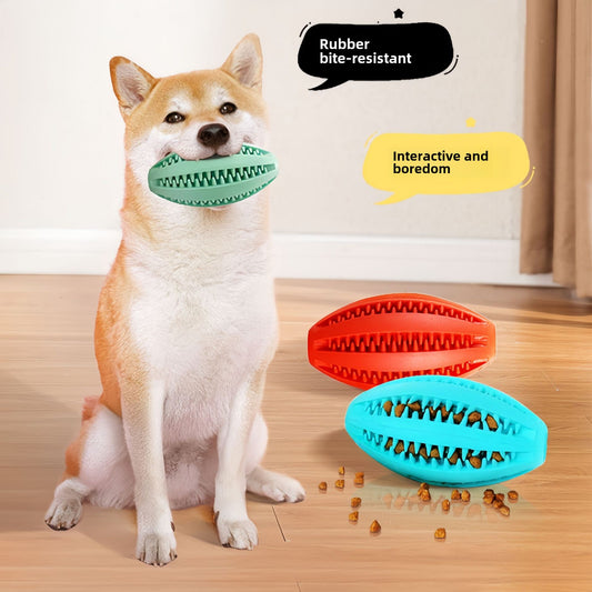 Dog toys, bite-resistant molar balls, stuffy relief artifacts, rubber elastic leaking food balls, pet toys, cat and dog products wholesale