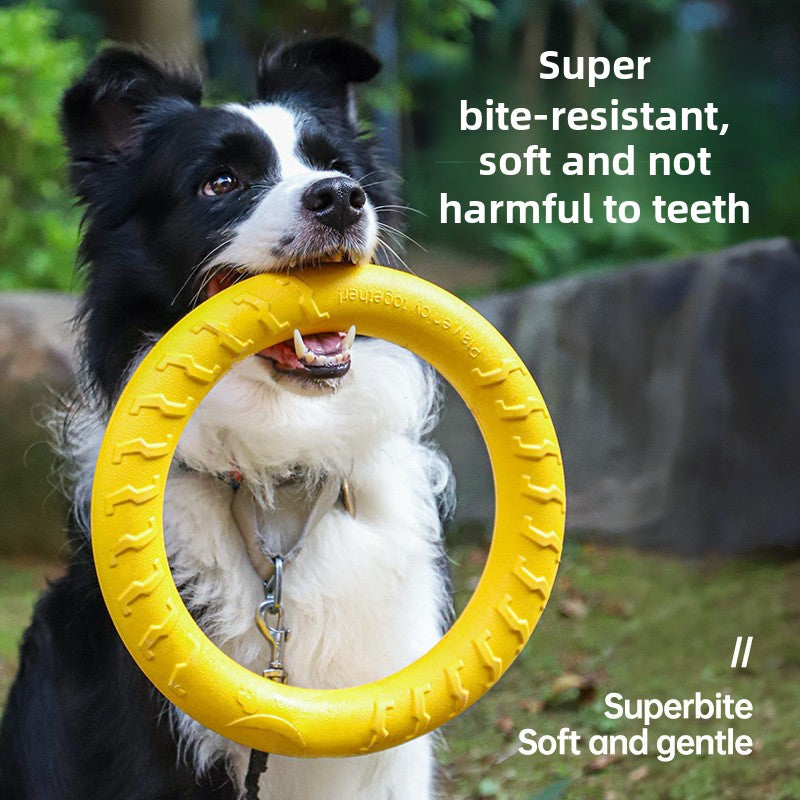 Dog Toys Large Dog Rings Frisbee Side Shepherd Sound Rally Rings Grinding Teeth Bite-resistant Pet Boredom Relief Artifact Toys