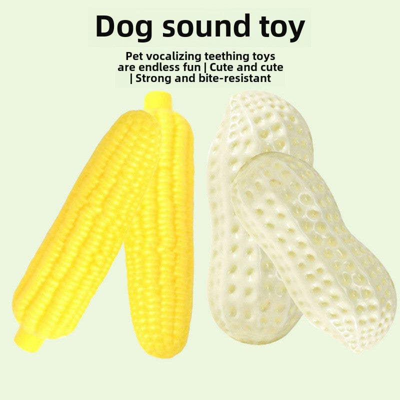 Dog toy resistant to grinding teeth and sounding peanut toy medium-sized large pet dog corgi fighting dog boredom relief artifact